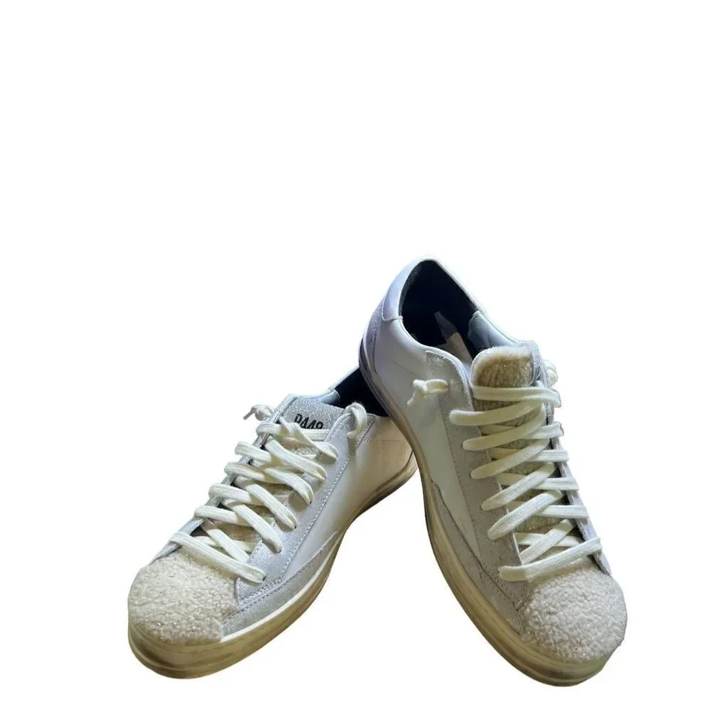 P448 Made in Italy John M Leather Sneaker NIB Size 39